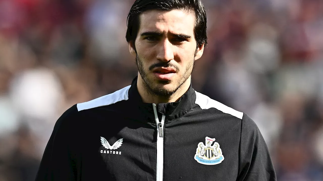 Sandro Tonali returns to training at Newcastle amid police probe into illegal betting and ban fears...