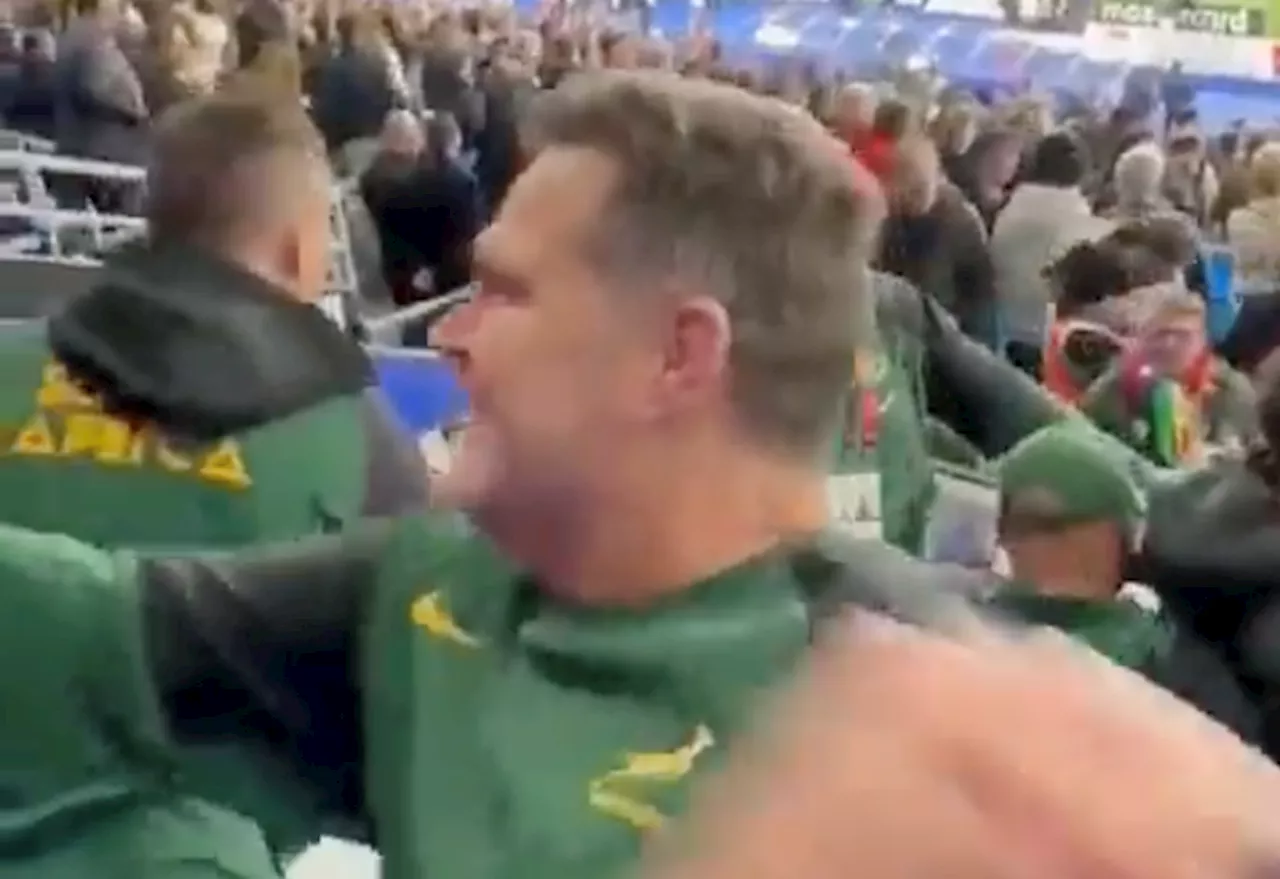 SCENES: Rassie Erasmus goes wild; gets swamped by players, coaches and fans