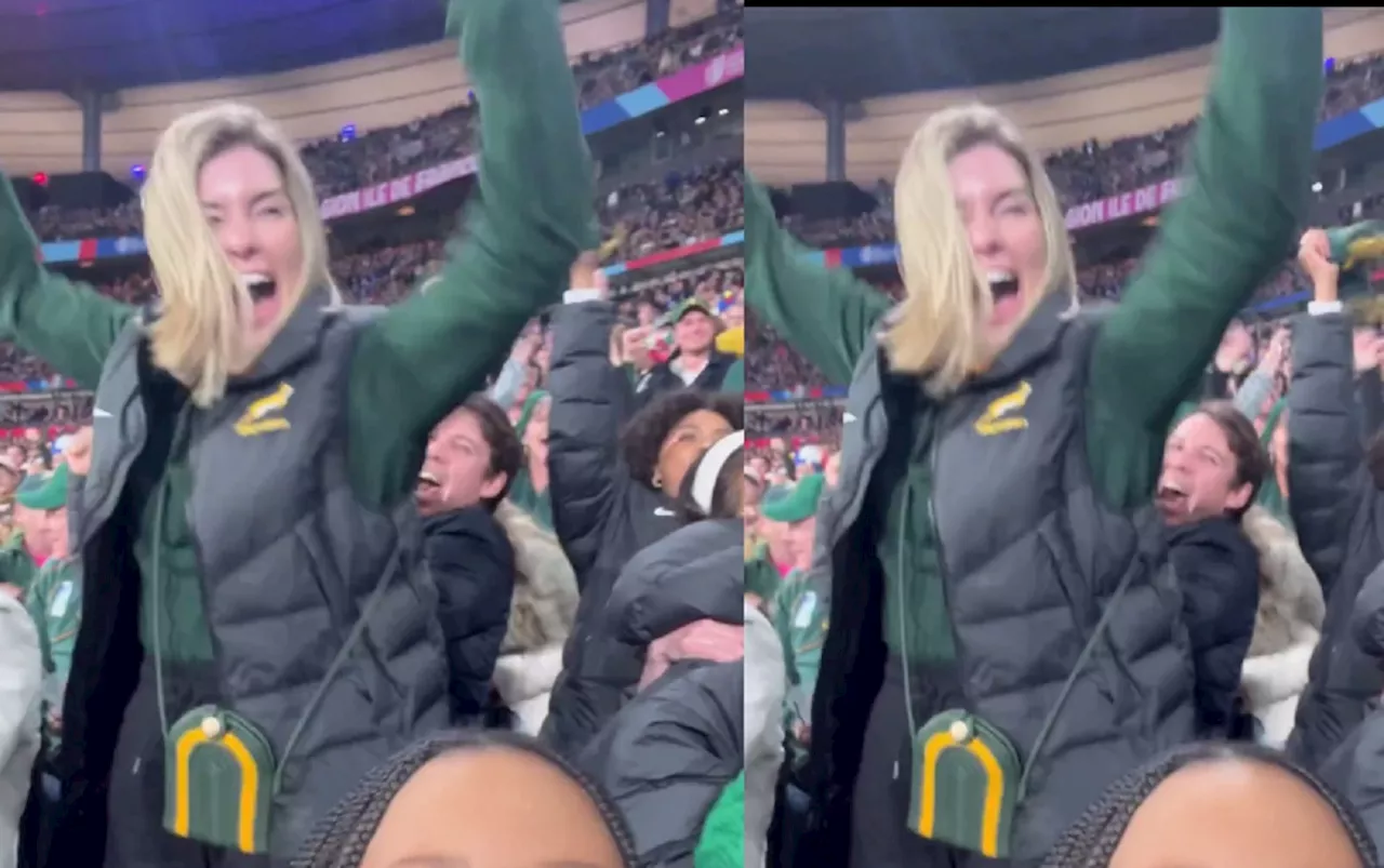 Watch: Rachel Kolisi’s wild celebrations go viral