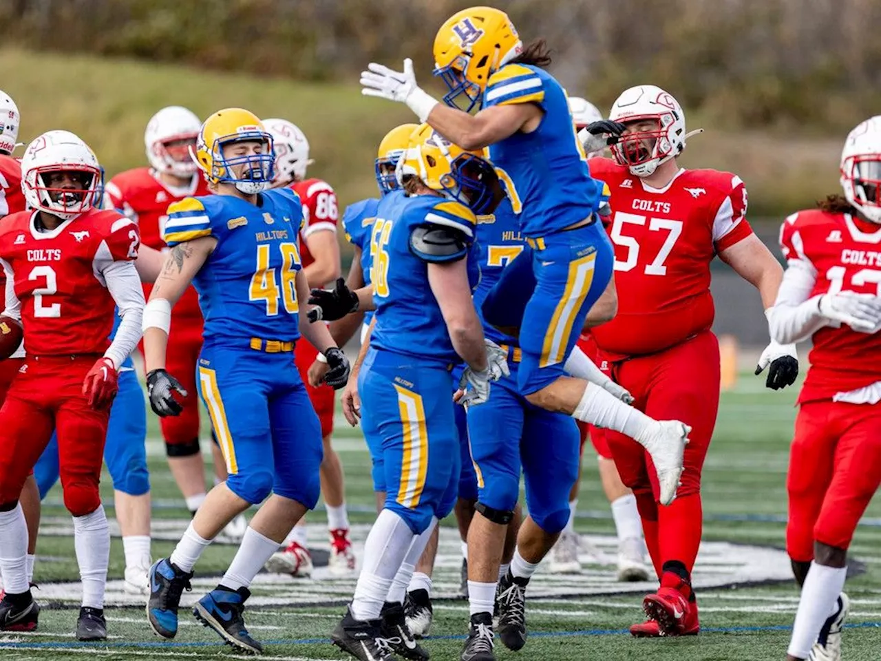 Hammer time: Hilltops romp over Colts 53-2 in PFC semifinal