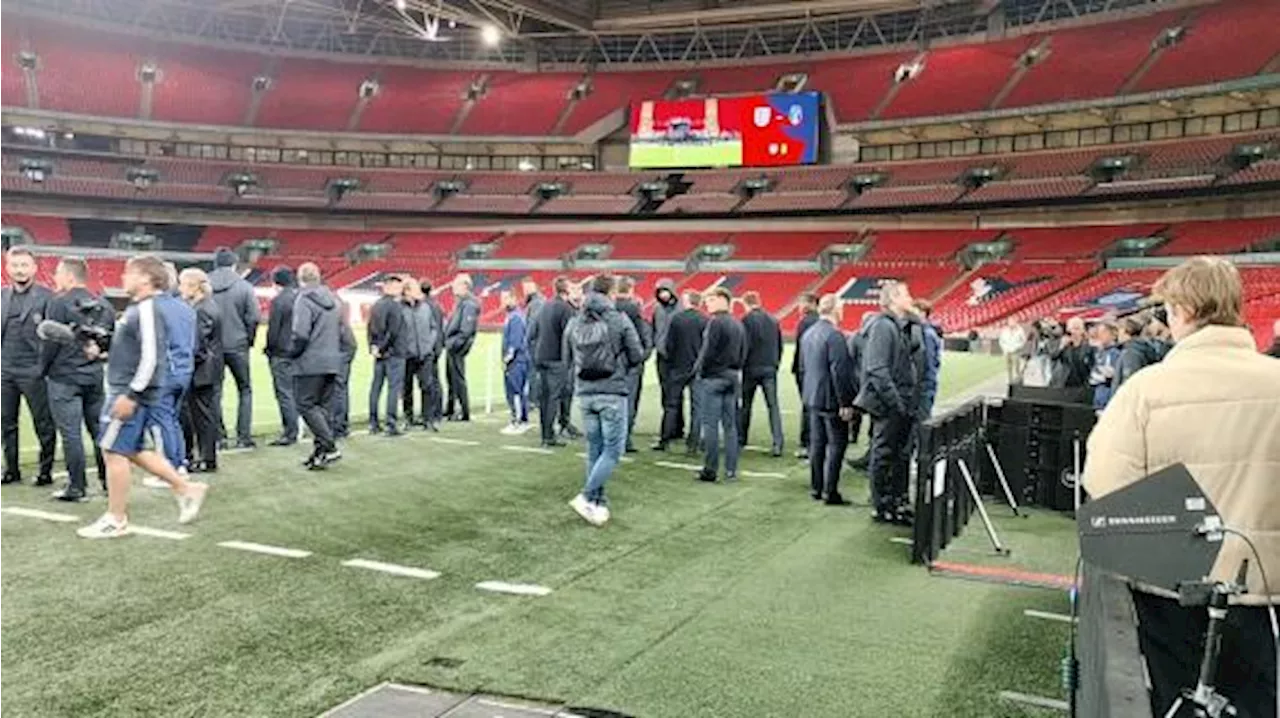 - Italia, walk around degli azzurri a Wembley: domani la sfida con l'Inghilterra