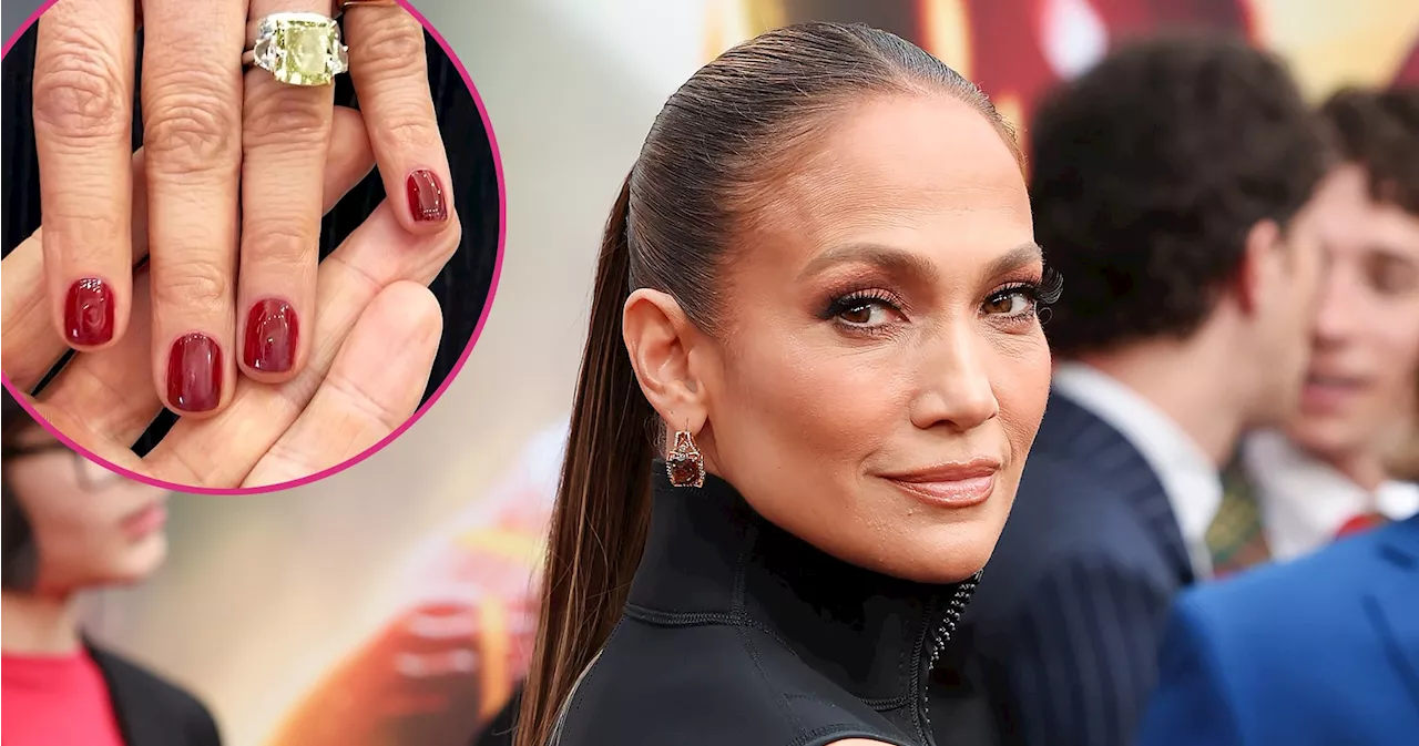 Jennifer Lopez's Manicurist Details Her 'Cherry Mocha' Nails