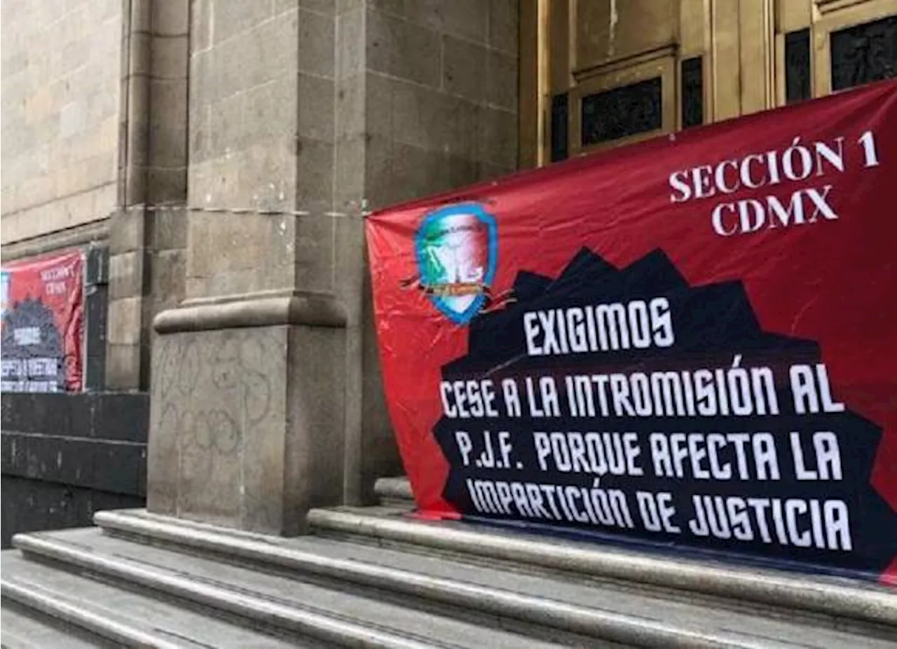 Arranca paro de empleados de Poder Judicial, se manifiestan contra desaparición de fideicomisos