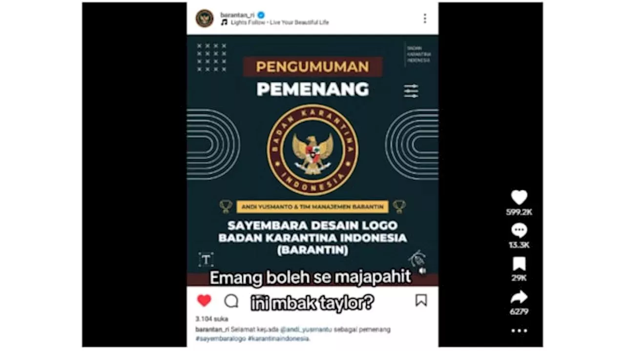 Lomba Sayembara Desain Logo Barantin Dimenangkan 'Orang Dalam ...