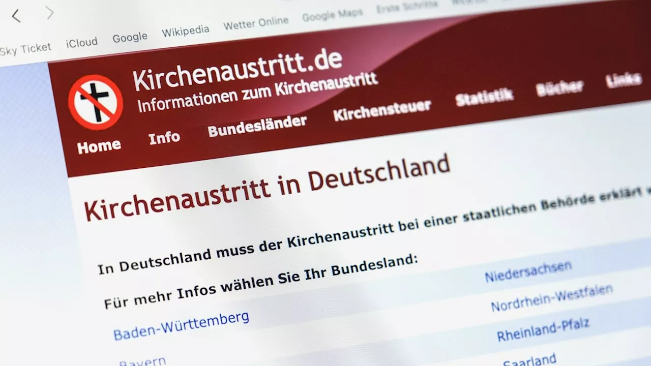 Kirchenaustritt online: Verbraucherzentrale warnt vor Betrugs-Webseite