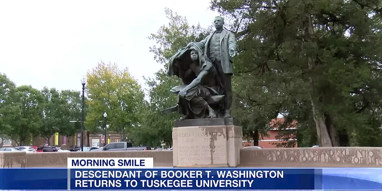 Morning Smile: Booker T. Washington's descendant returns to Tuskegee University