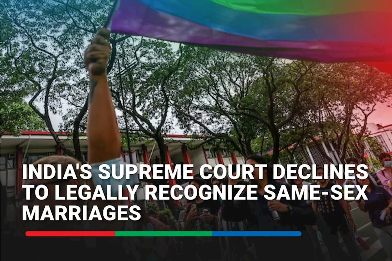 India's supreme court declines to legally recognize same-sex marriages