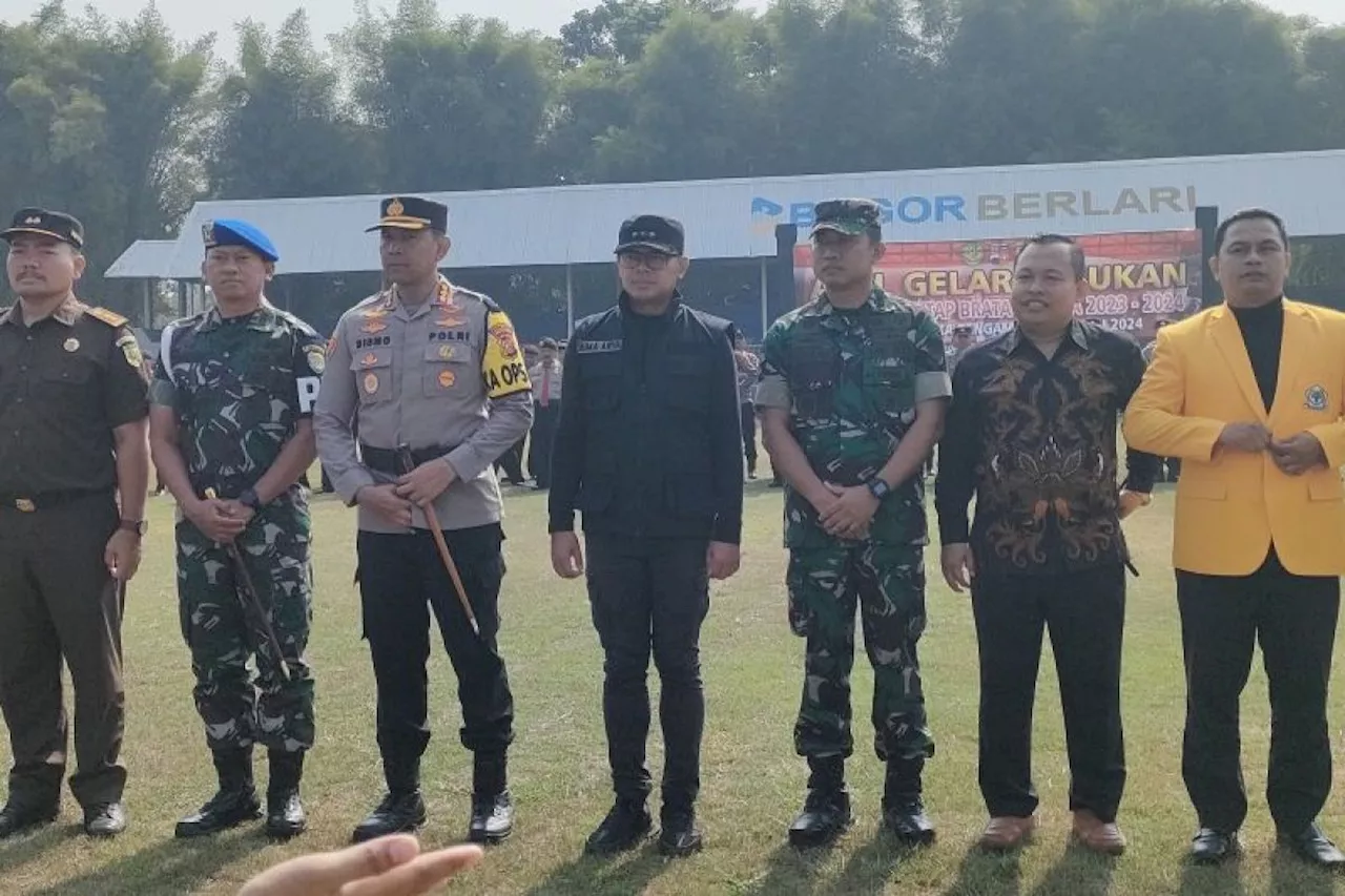 Aparat gabungan gelar pasukan Operasi Mantap Brata jelang pemilu 2024