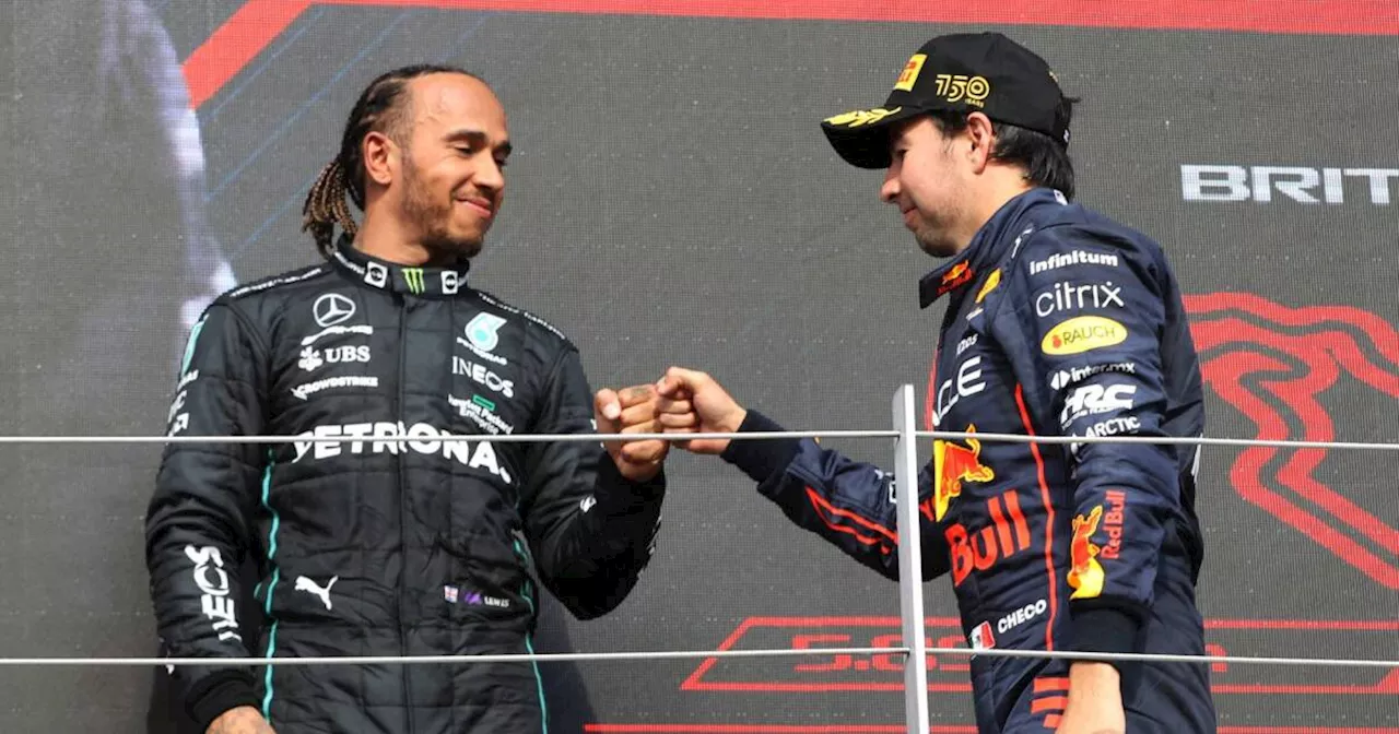 Lewis Hamilton manda mensaje amenazador a Checo Pérez