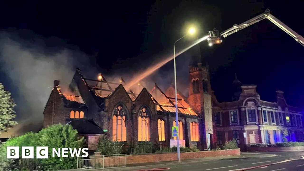 Three arrested after fire at Cleethorpes former church