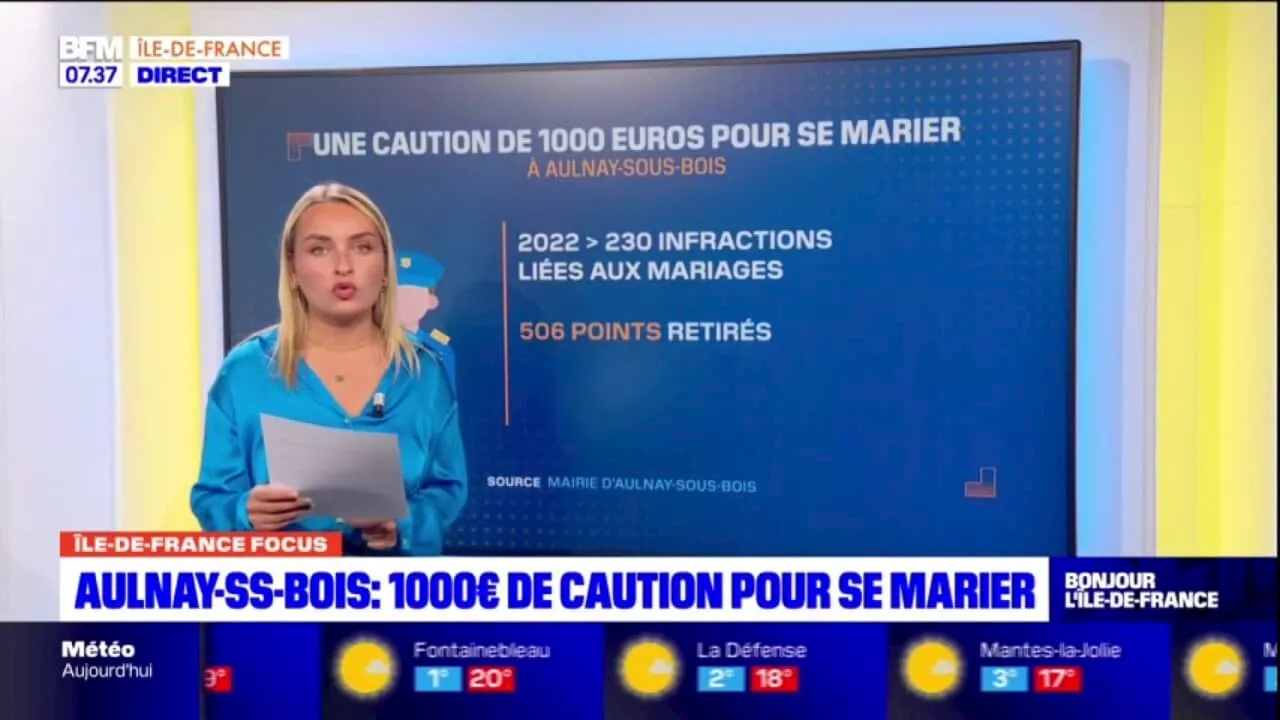 Le focus: à Aulnay-sous-Bois, une caution de 1000 euros pour se marier