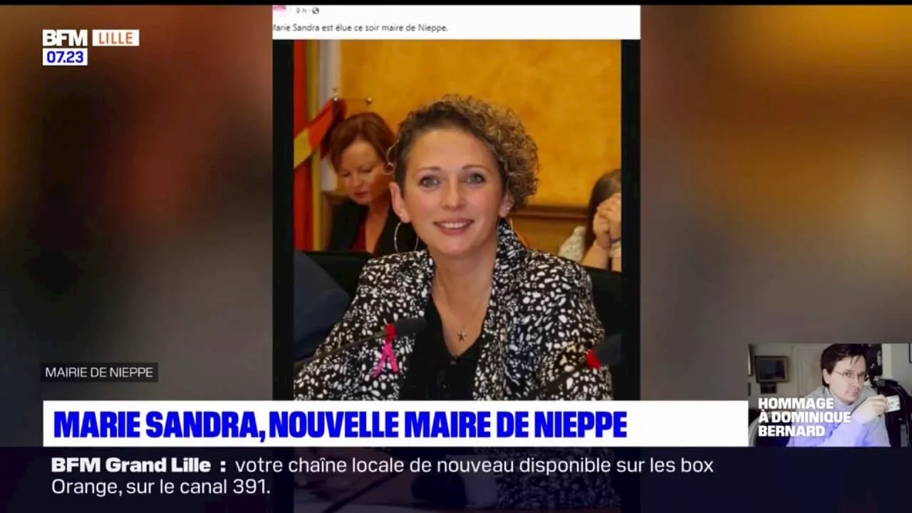 Nord: Marie Sandra, nouvelle maire de Nieppe