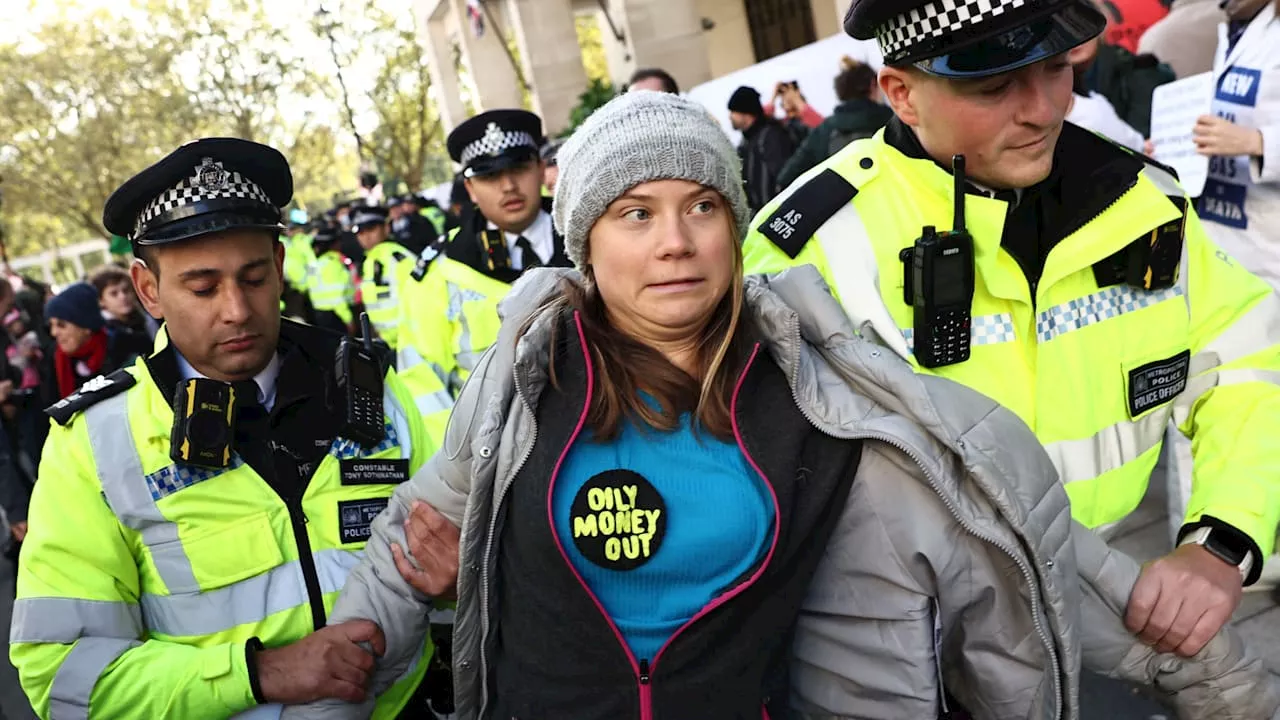 London: Greta Thunberg bei Klima-Protest gegen Öl-Riesen festgenommen