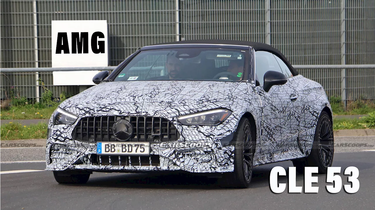 Mercedes-AMG CLE 53 Cabrio Shows Off Angry Face And Flared Fenders In Latest Spy Shots