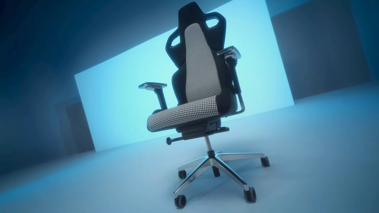 Gaming Chair mit Retro-Stoff: Recaro bezieht Gaming-Stuhl mit Porsches Karomuster