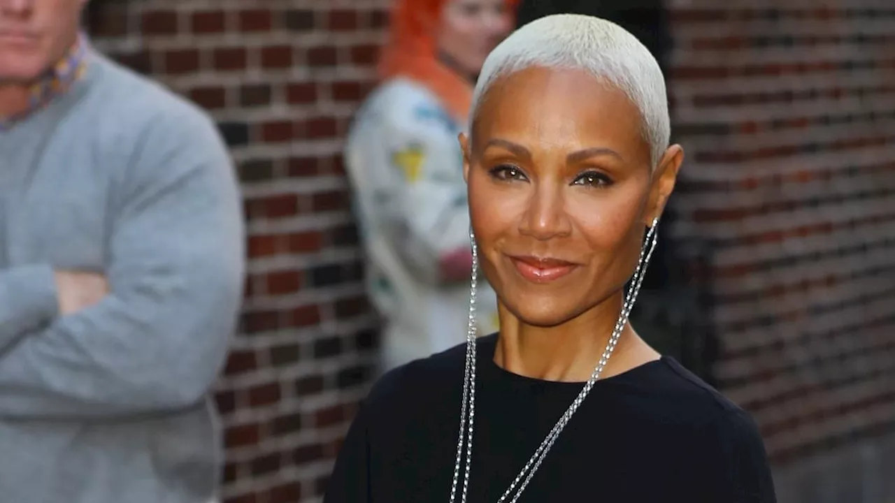 Jada Pinkett Smith arrives at the Stephen Colbert Show in New York City...one week after her...