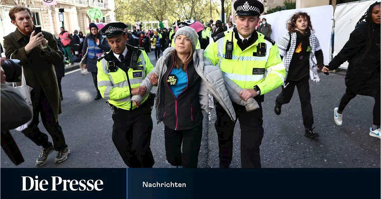 Greta Thunberg wird bei Klima-Demo in London verhaftet