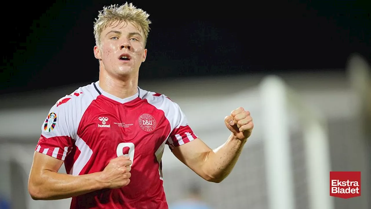 Danmark vinder 2-1 over San Marino efter uventet drama