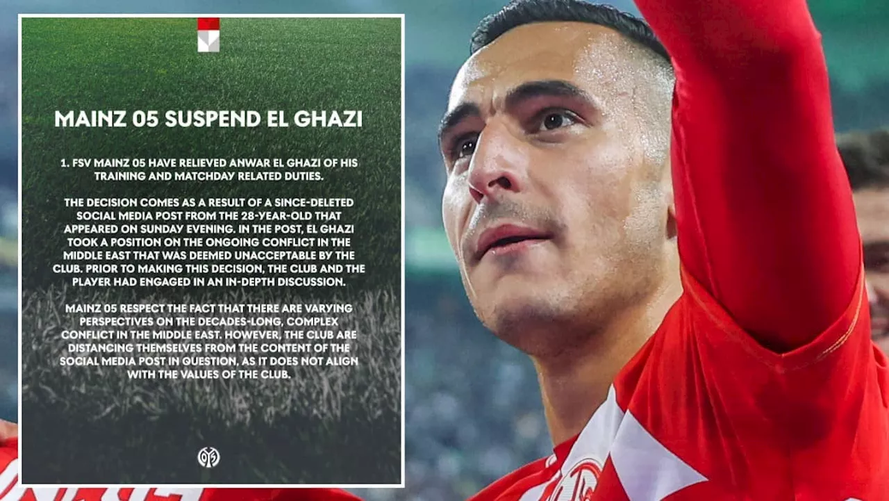 El Ghazi stängs av – efter Israel-kritiskt inlägg