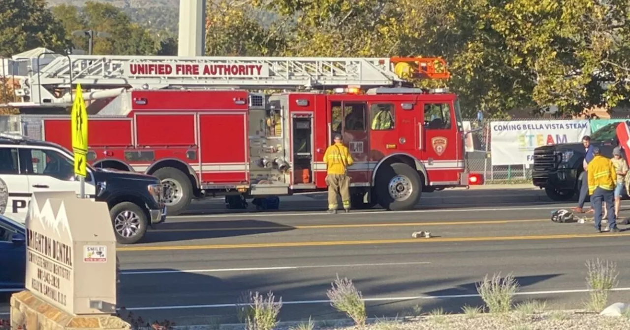 Child hit, injured by car in crosswalk near Cottonwood Heights school