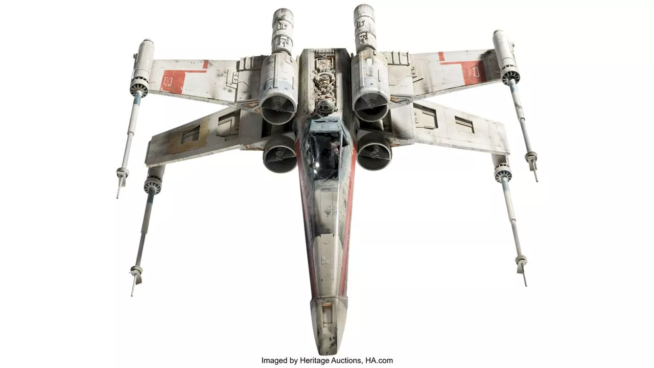 'Star Wars' X-wing model used in movie sells for more than $3 million