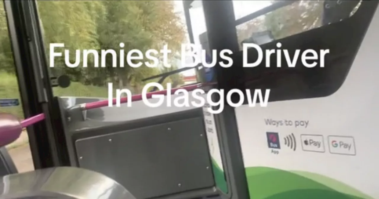 'Funniest bus driver in Glasgow' has passengers in stitches with jokes and songs