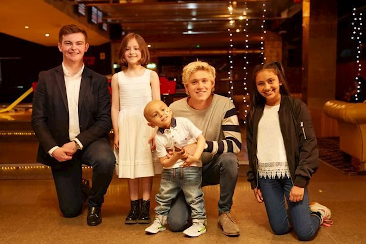 Niall Horan made some young cancer patients day in bowling alley visit