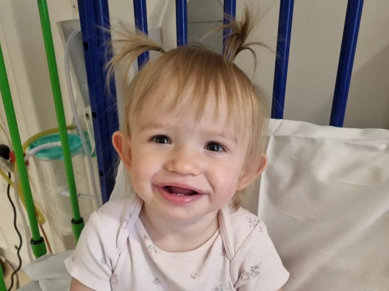 Two-year-old Teddi's life prospects transformed by gene therapy a year on from hospital