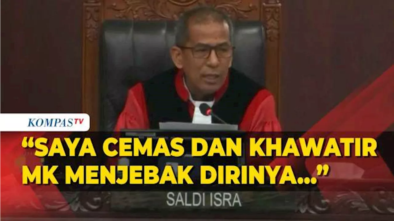 Dissenting Opinion, Saldi Isra: Saya Khawatir MK Terjebak dalam Pusaran Politik