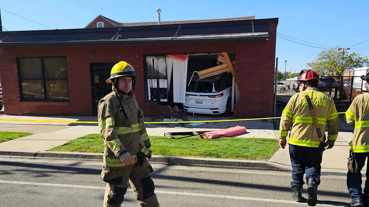 Two injured after medical emergency causes driver to crash into Ogden building