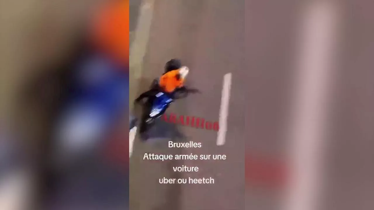 Bruxelles, l'attentatore sale su uno scooter con il fucile in mano: la fuga ripresa da un testimone