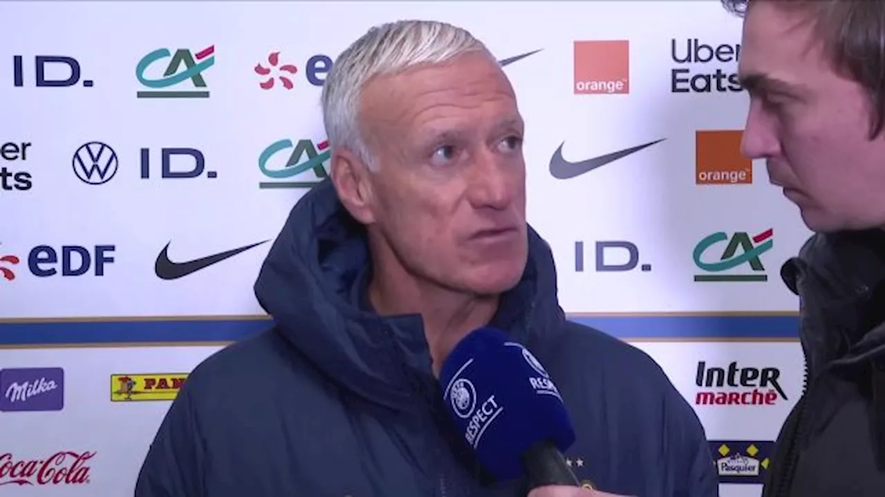 Didier Deschamps après la victoire des Bleus face à l'Écosse : « Je ne vais pas me plaindre de la concurren...