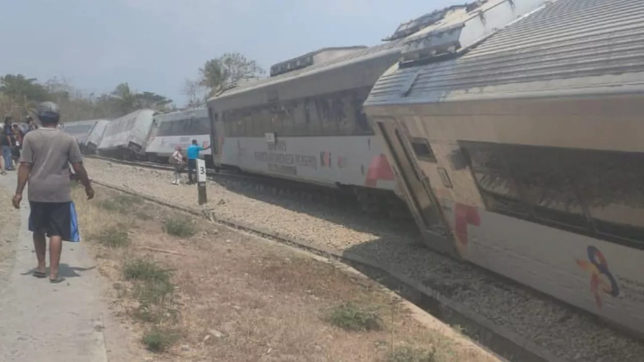 Kereta Argo Semeru Anjlok di Wates Kulon Progo Yogyakarta, Penumpang Berhamburan