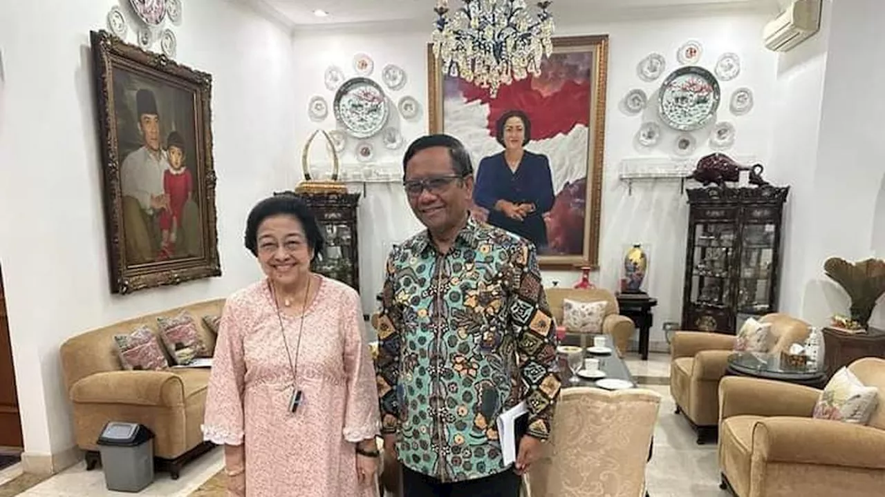 Senyum Merekah Mahfud Md saat Bertemu Megawati Jelang Deklarasi Cawapres Ganjar