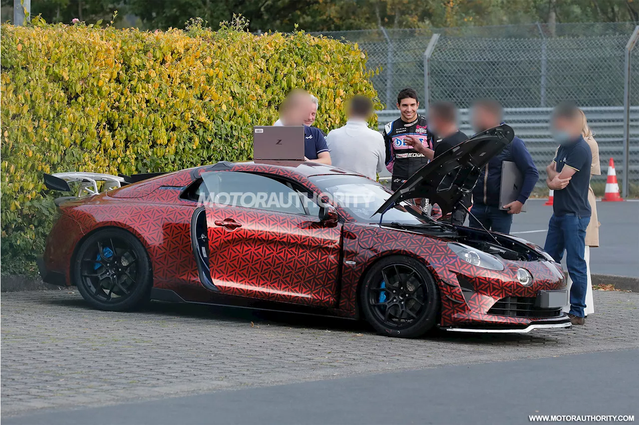 Alpine F1 driver Esteban Ocon tests 2024 A110 RS at the 'Ring