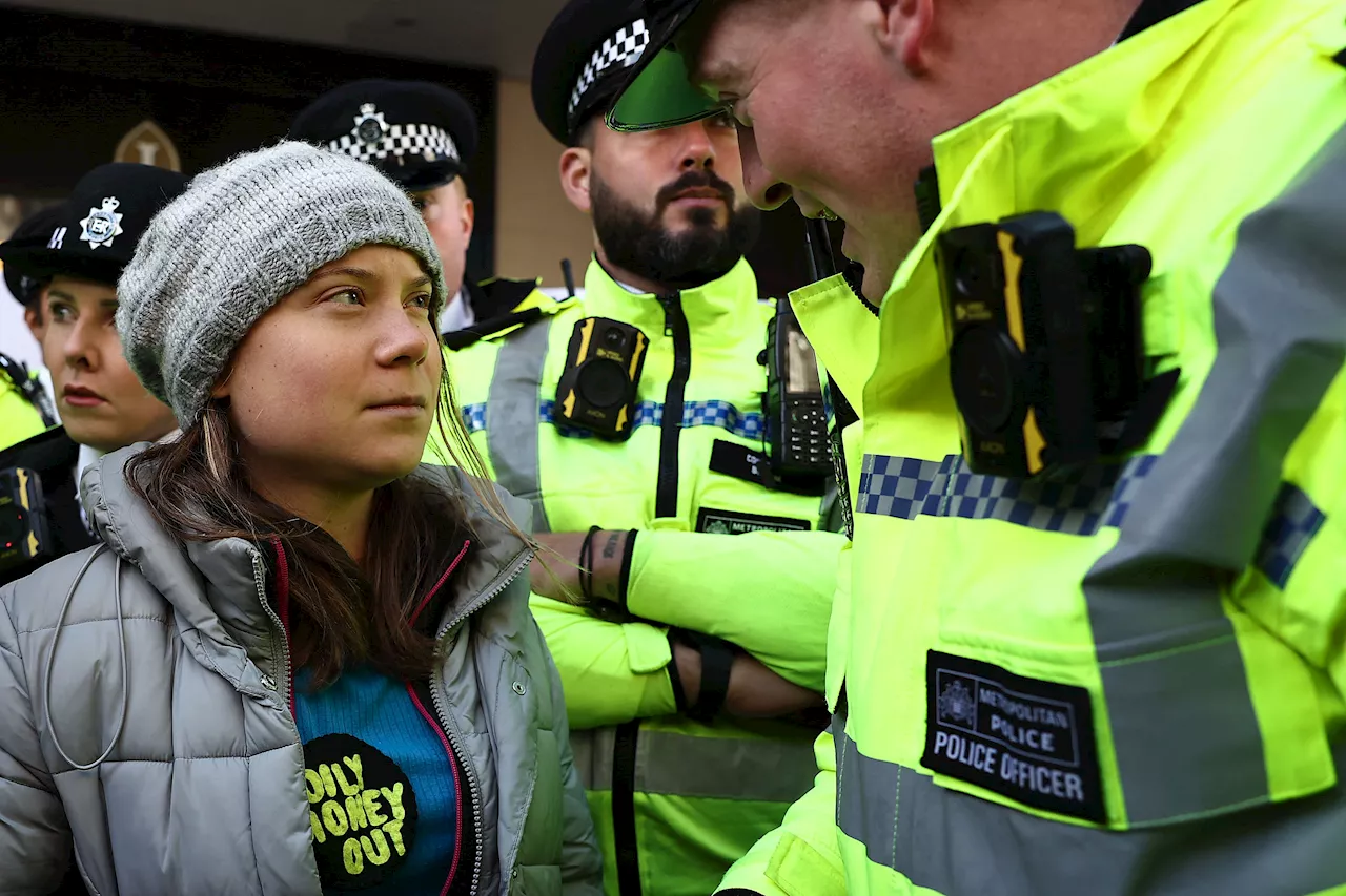 Climate activist Greta Thunberg arrested at London protest disrupting major oil conference