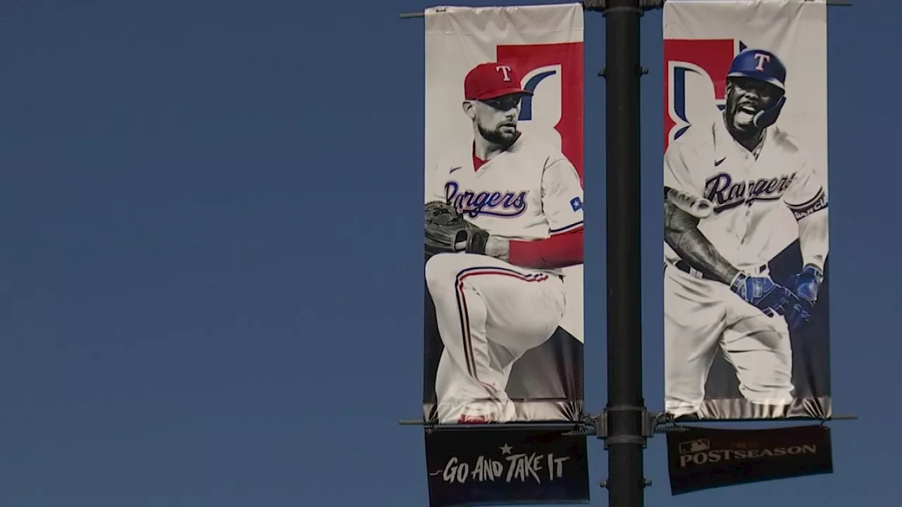 Rangers fans stocking up on new gear ahead of Game 3 against Astros