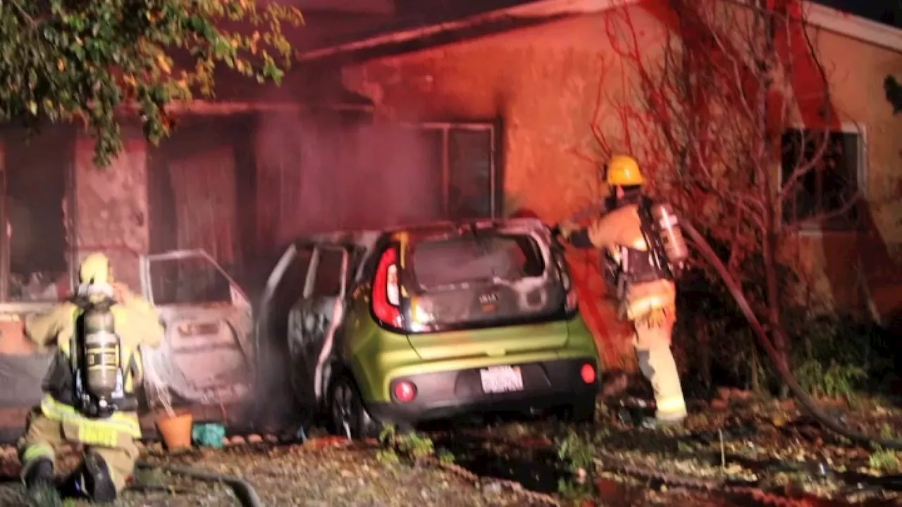 Car slams into San Bernardino home, destroying precious family heirlooms