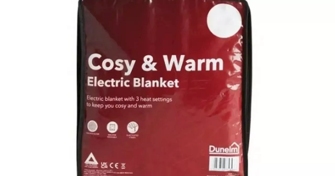 Shoppers go wild for £22 Dunelm electric blanket that costs 1p an hour to run