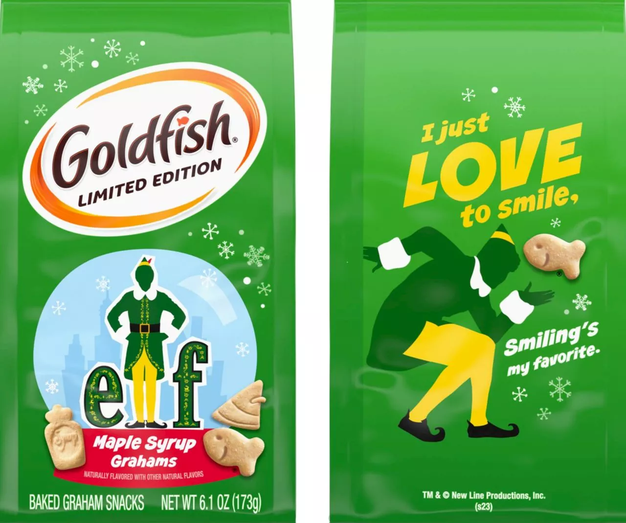 Buddy the Elf has his own holiday flavor of the ‘snack that smiles back’