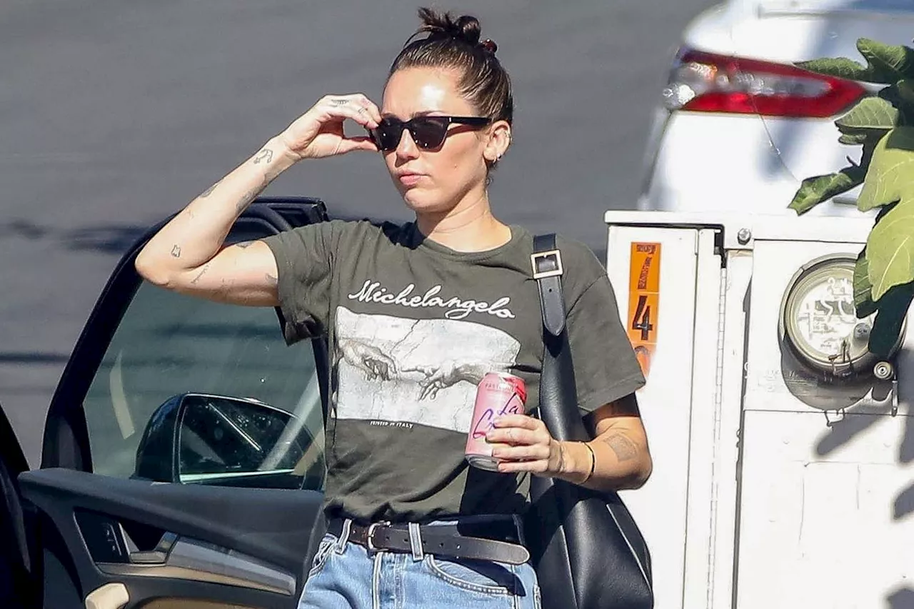 Miley Cyrus Nails Dress Down Cool on Shopping Trip in Los Angeles