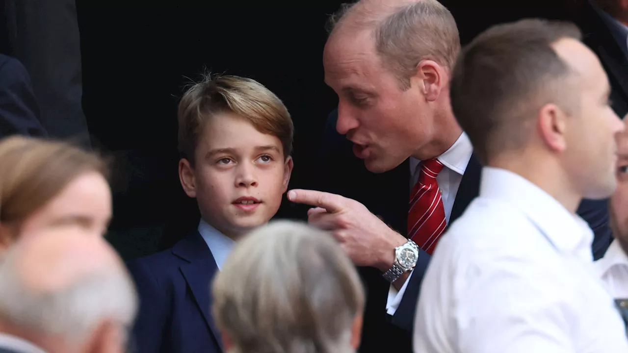 Oh, oh! Hält Prinz William seinem Sohn hier eine Standpauke?