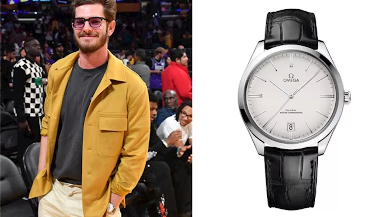 Andrew Garfield Rocks a Classic Omega Watch to an L.A. Lakers Game