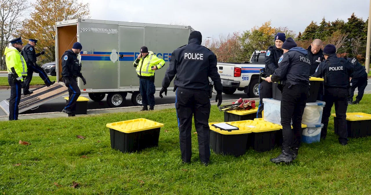 'The tent could blow into the street': Tent city downsized by Royal Newfoundland Constabulary on Eradication of Poverty Day