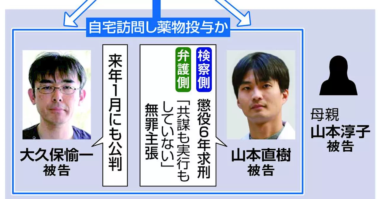 ＡＬＳ患者嘱託殺人 元医師に懲役６年求刑 弁護側は無罪主張