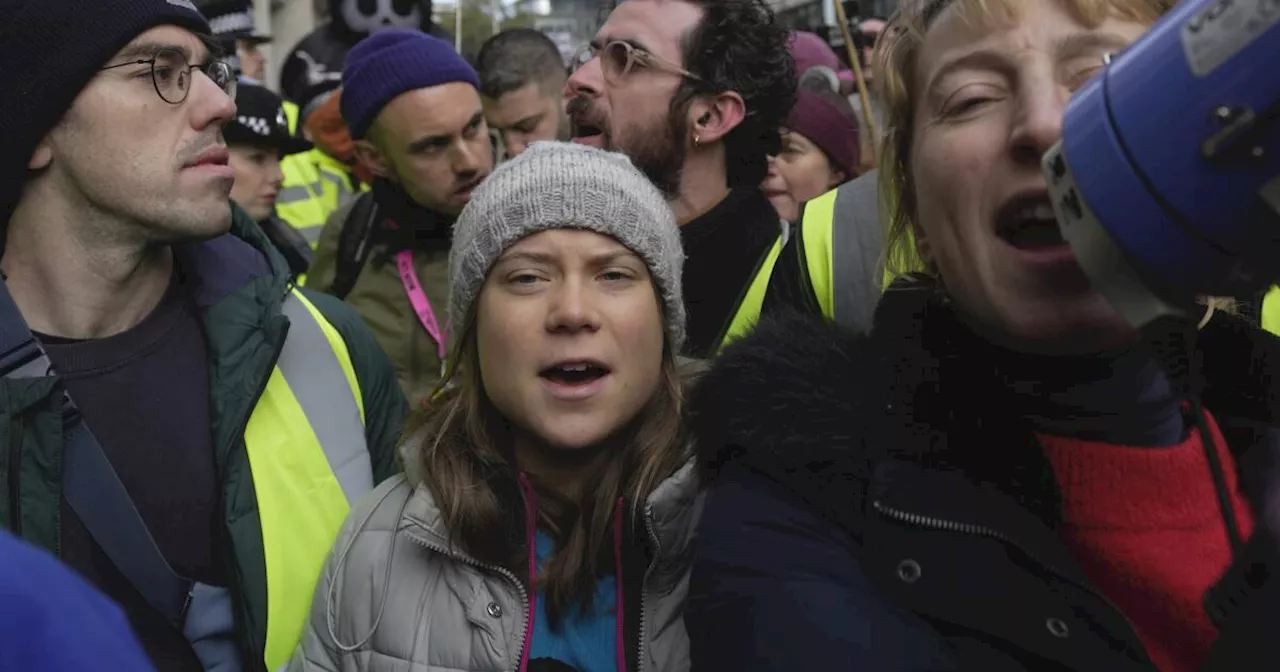 Greta Thunberg joins activists to disrupt oil executives' forum in London