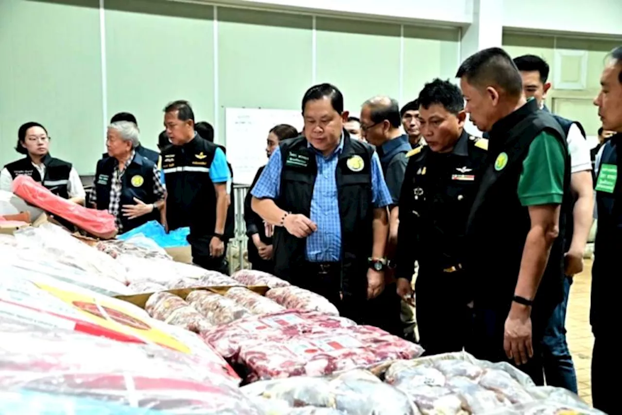 'ไชยา' ลงพื้นที่ด่วน!!! ตรวจห้องเย็นสมุทรสาคร พบเนื้อเถื่อนล็อตใหญ่ มูลค่าเสียหายกว่า 100 ล.