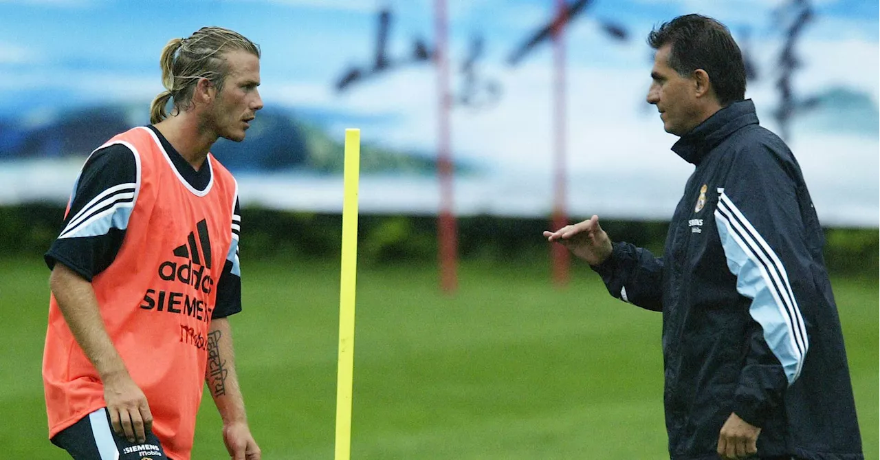 'Nunca me dei bem com ele', Beckham recorda relação com Carlos Queiroz