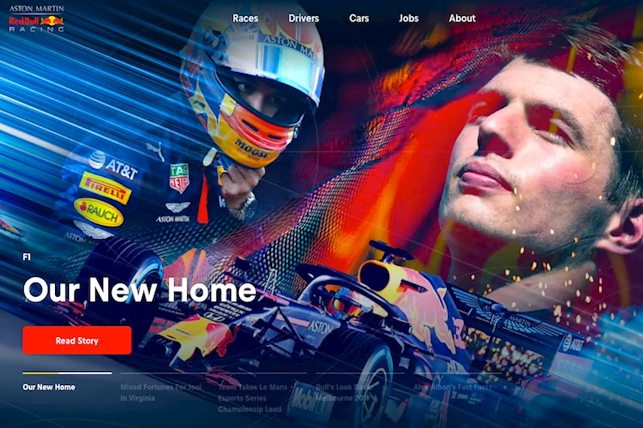 Red Bull Racing: Völlig neuer Auftritt im Internet