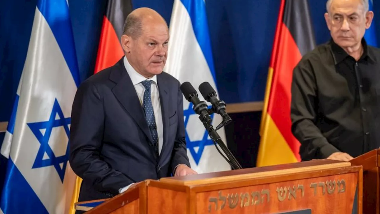 Krieg in Nahost: Scholz in Israel: Staatsräson und Raketenalarm